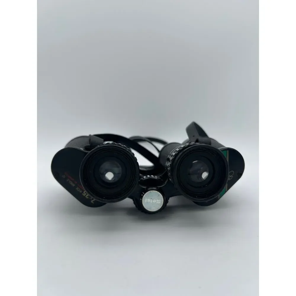 Vintage Selsi 7x35 Wide Angle Binoculars Coated Optics w/ Case Lightweight Japan